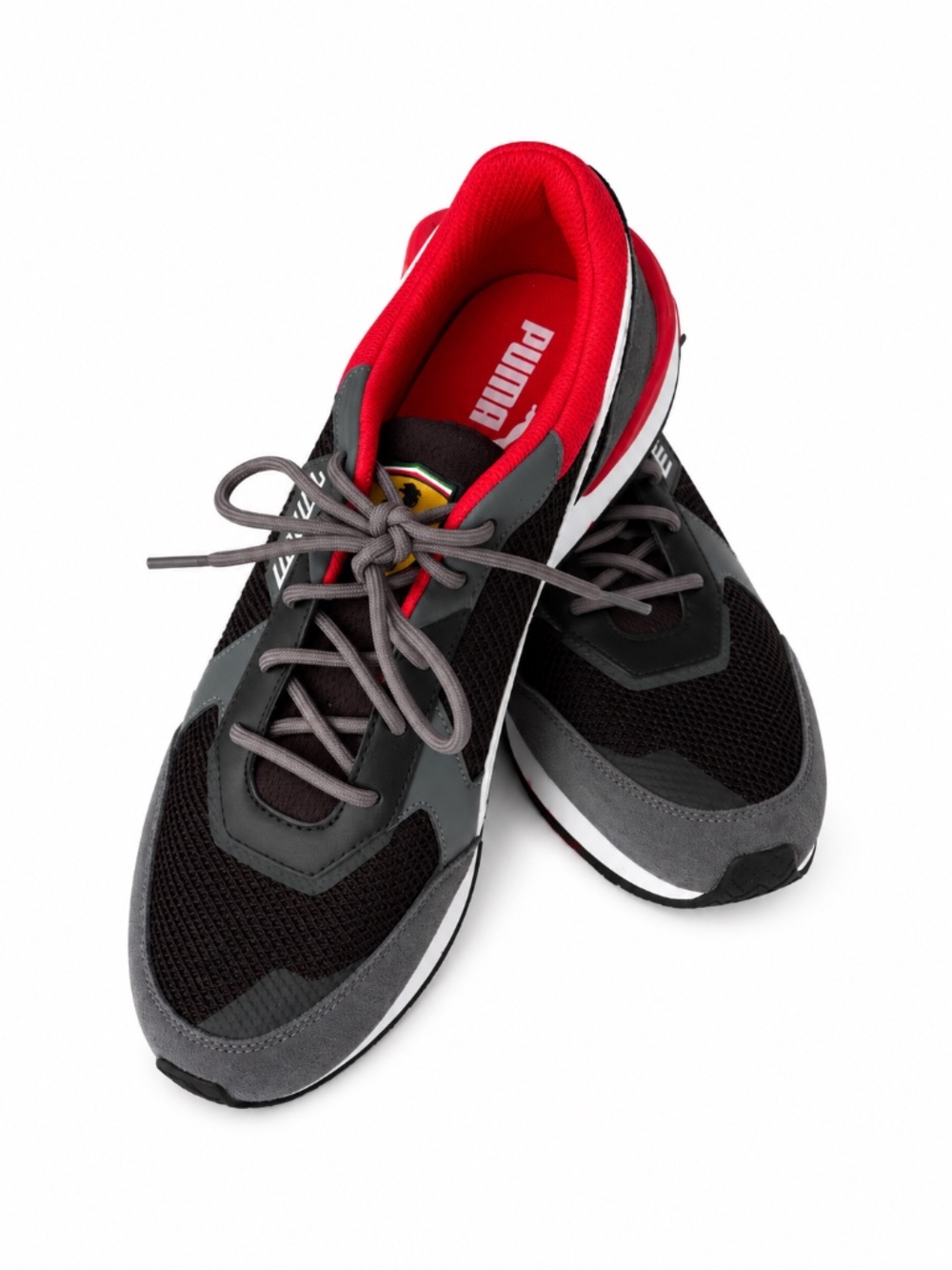 Puma Scuderia Ferrari Low Racer Sneakers Black Red 9.5